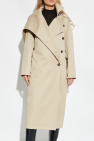 Courrèges beige Double-breasted trench coat