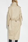 Courrèges beige Double-breasted trench coat