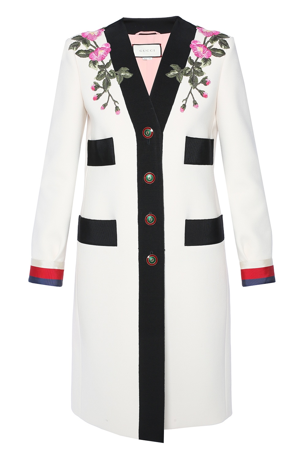 Floral-embroidered coat Gucci - Vitkac 