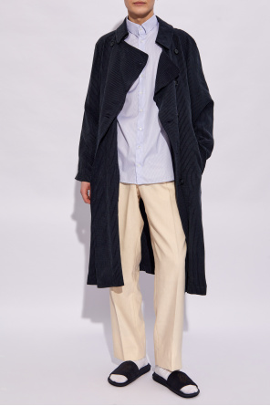 ‘sustainable’ collection trench coat od Giorgio Armani