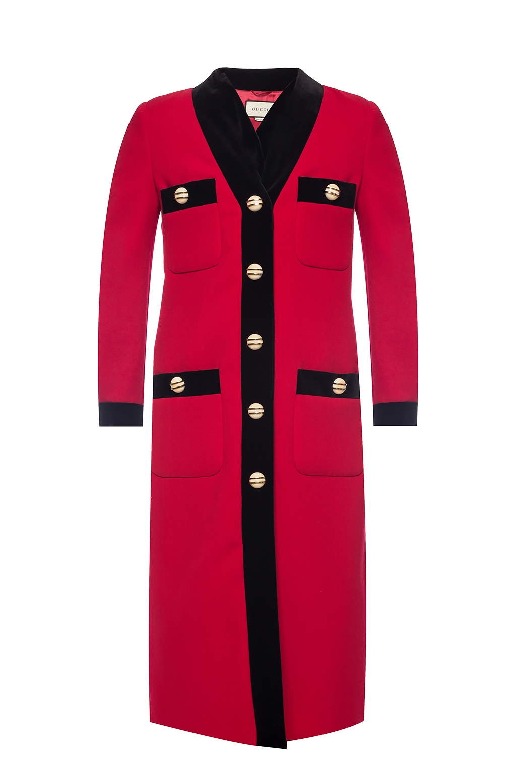 Gucci Velvet-trimmed coat | Women's Clothing | Vitkac