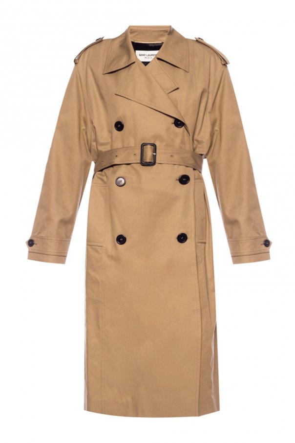 Saint Laurent Notch lapel trench coat