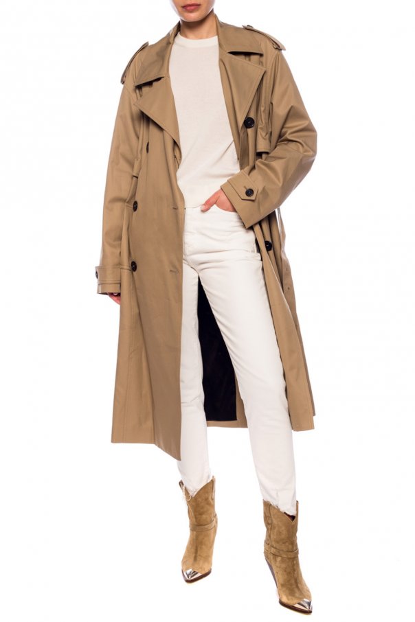 Saint Laurent Notch lapel trench coat