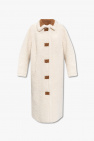 STAND STUDIO cream ‘Kanca’ fur coat