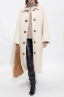 STAND STUDIO cream ‘Kanca’ fur coat