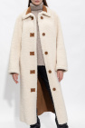 STAND STUDIO cream ‘Kanca’ fur coat