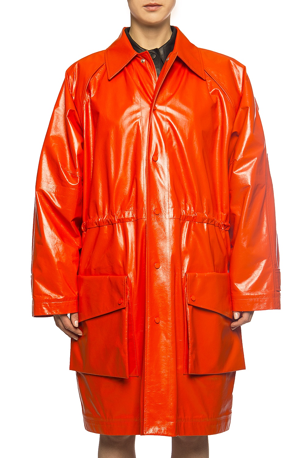 bottega veneta orange coat