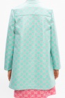 Gucci light blue Band collar coat