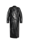 STAND STUDIO BLACK Leather Coat Selene