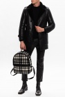 Saint Laurent BLACK Coat with fur lining