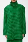 Balenciaga GREEN Houndstooth coat