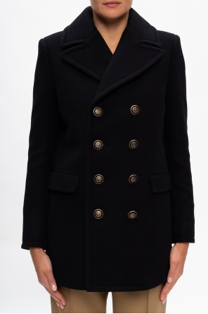 Saint Laurent Wool coat with notch lapels