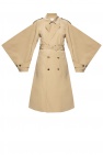 Bottega Veneta beige Trench coat with decorative sleeves