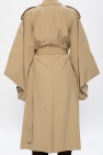 Bottega Veneta beige Trench coat with decorative sleeves