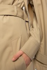Bottega Veneta beige Trench coat with decorative sleeves