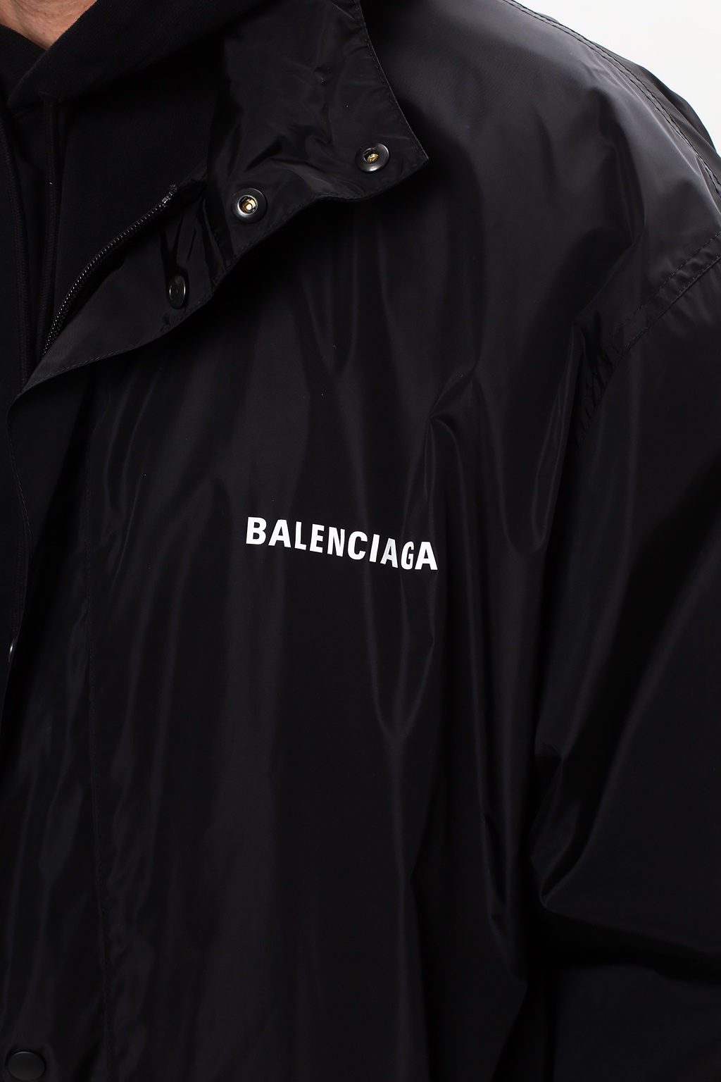 Balenciaga  Oversized Faux Fur Coat  Men  Gray Balenciaga