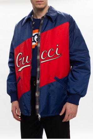 gucci jacquard gucci jacquard logo pinstripe cardigan