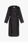 Saint Laurent BLACK Double-breasted trench coat