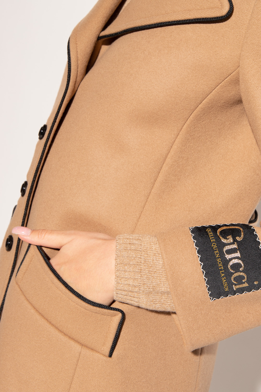 gucci key Coat with peak lapels