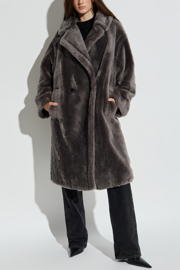 STAND STUDIO Long fur coat ‘Biba’