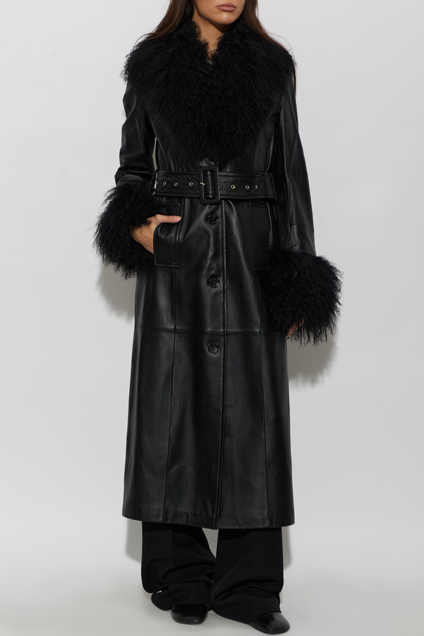 STAND STUDIO Leather coat ‘Monica’