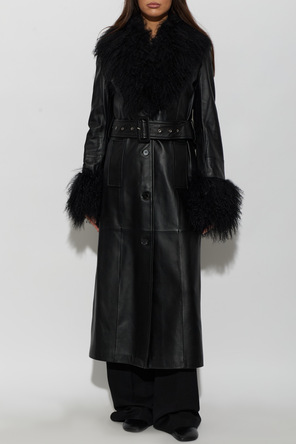 STAND STUDIO Leather coat ‘Monica’