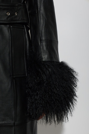 STAND STUDIO Leather coat ‘Monica’