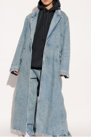 Balenciaga Denim trench coat