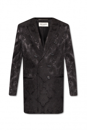 Jacquard coat od Saint Laurent