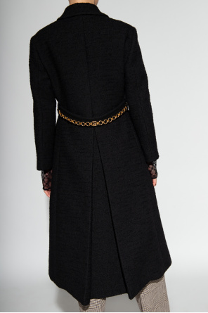 Gucci Tweed coat with belt