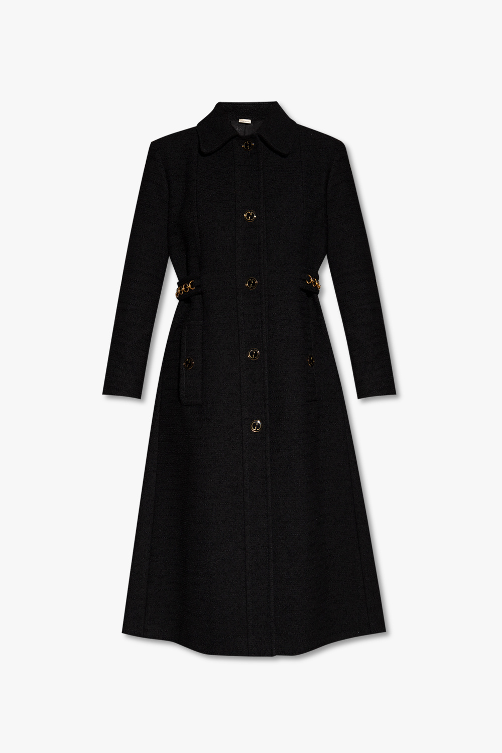 Gucci Tweed coat with belt