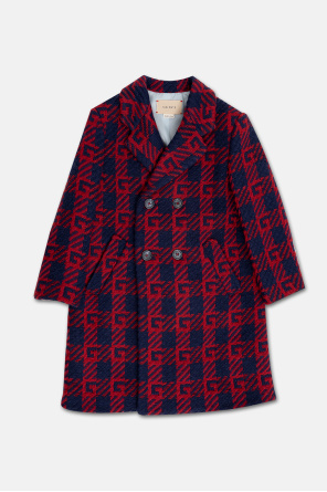 gucci double breasted pleated coat item
