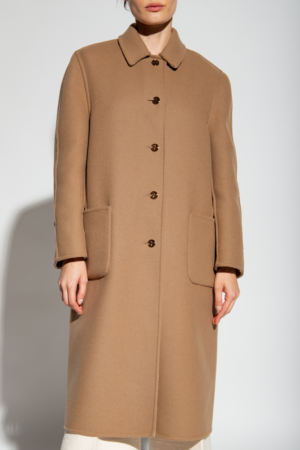 gucci Monogrammed Reversible wool coat