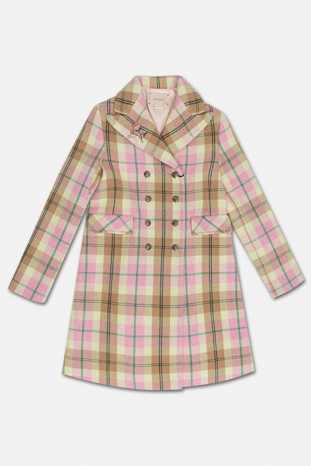 Gucci Kids Checked coat