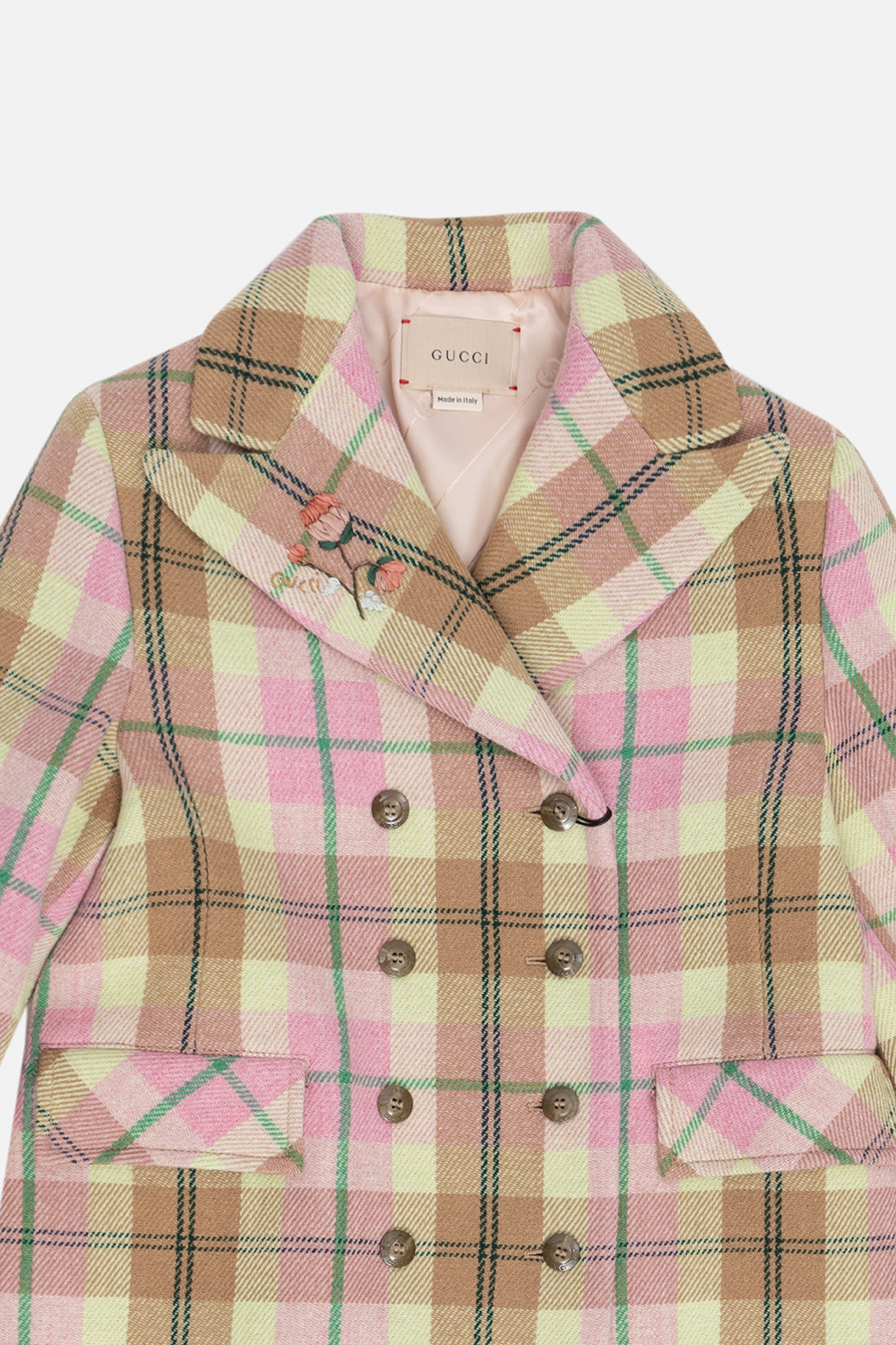 gucci Umh Kids Checked coat