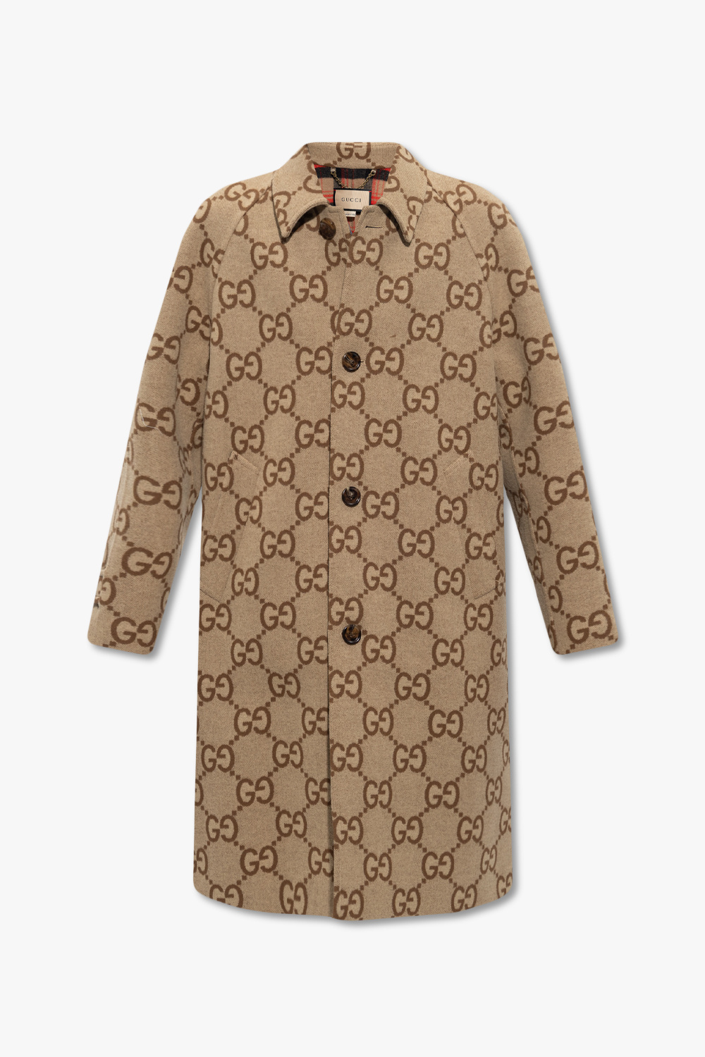 Gucci, Jackets & Coats, Gucci Kids Girls Coat Size 8 Gucci Monogram Print  Double Breasted Coat