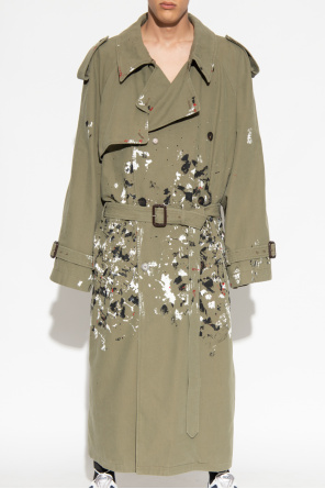 Balenciaga Trench coat with paint effect