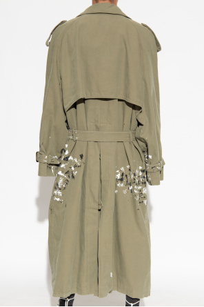 Balenciaga Trench coat with paint effect