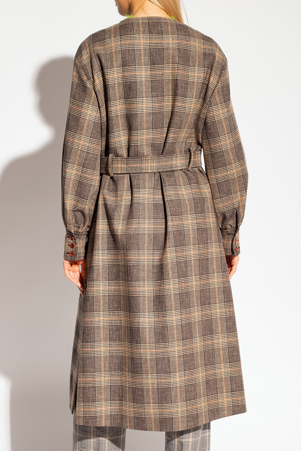 gucci season Checked coat