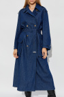 Emporio Armani NAVY BLUE Denim Trench Coat