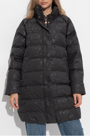 EA7 Emporio Armani Padded jacket with printed monogram