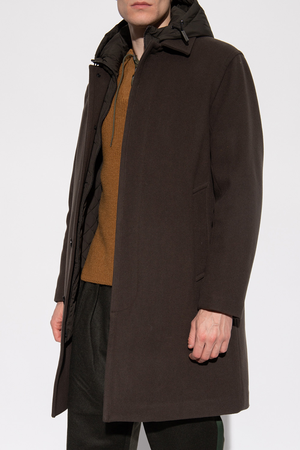 Emporio armani sweatpants Coat with detachable hood