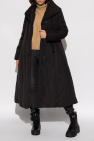 Emporio Armani BLACK Coat with wide collar