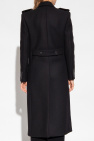 Saint Laurent BLACK Double-breasted wool coat