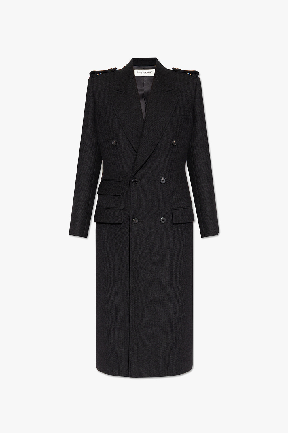 Saint Laurent Double-breasted wool coat