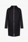 Bottega Veneta BLACK Hooded wool coat