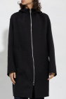 Bottega Veneta BLACK Hooded wool coat
