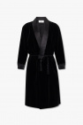 Saint Laurent BLACK Velvet bathrobe