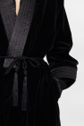 Saint Laurent BLACK Velvet bathrobe