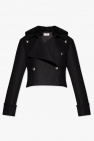 Saint Laurent Short jacket with fur collar